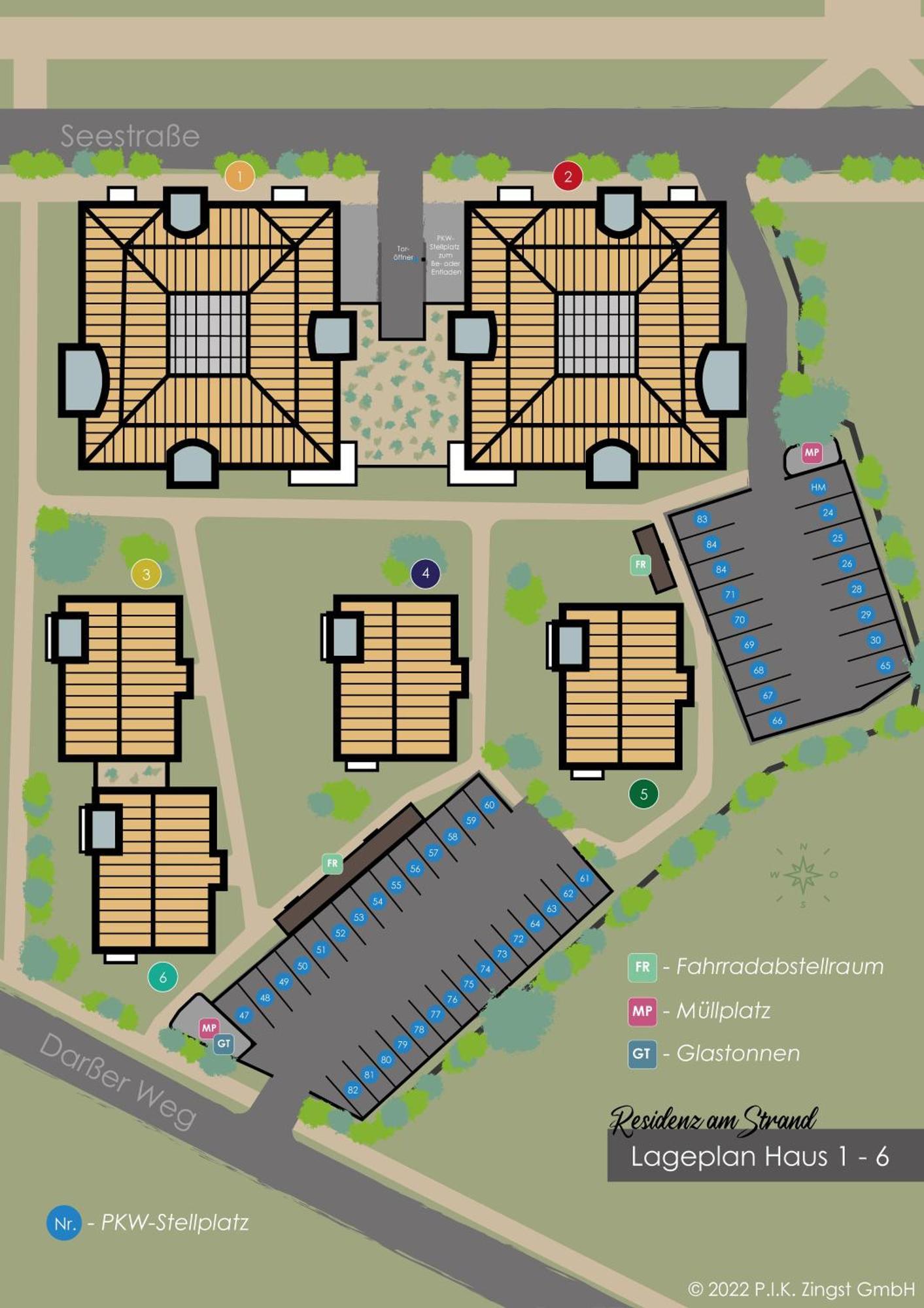 Residenz Am Strand Wohnung 2-39 Цингст Экстерьер фото